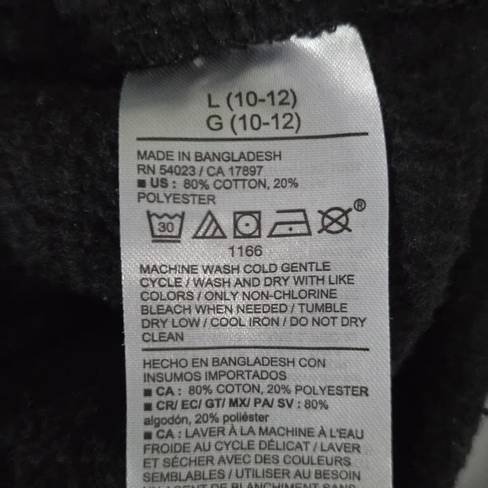 Old Navy Boys Size Large Drawstring Pull-on Fleece Shorts Black
